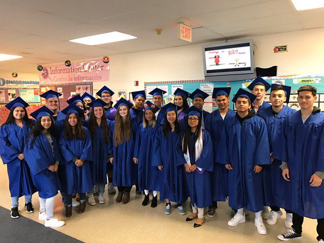 ais_whs's tweet photo. Look at all those smiling faces as seniors take a trip down memory lane in their elementary and middle schools for the Senior Walk! https://t.co/qU2Dc6woSU