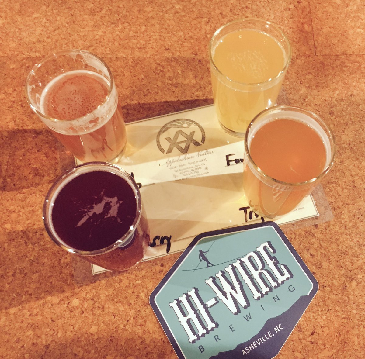 Asheville Beer Week (@avlbeerweek) on Twitter photo Pucker up: @HiWireBrewing took over the taps at <a href="/AppVintner/">Appalachian Vintner</a> with sour/funky beers for #avlbeerweek 😙 Pucker up: @HiWireBrewing took over the taps at <a href="/AppVintner/">Appalachian Vintner</a> with sour/funky beers for #avlbeerweek 😙