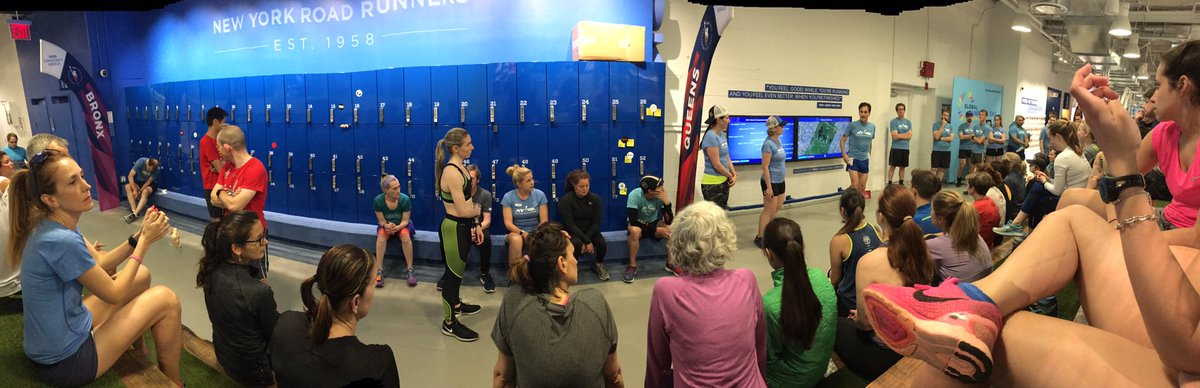 RobertoMandje's tweet photo. Tues night #NYRRGroupTraining is gonna kick off from the @nyrr #RunCentre Coach Stuart is describing the #CatHill repeats ahead! #TeamNYRR https://t.co/HrU6KOB6pf