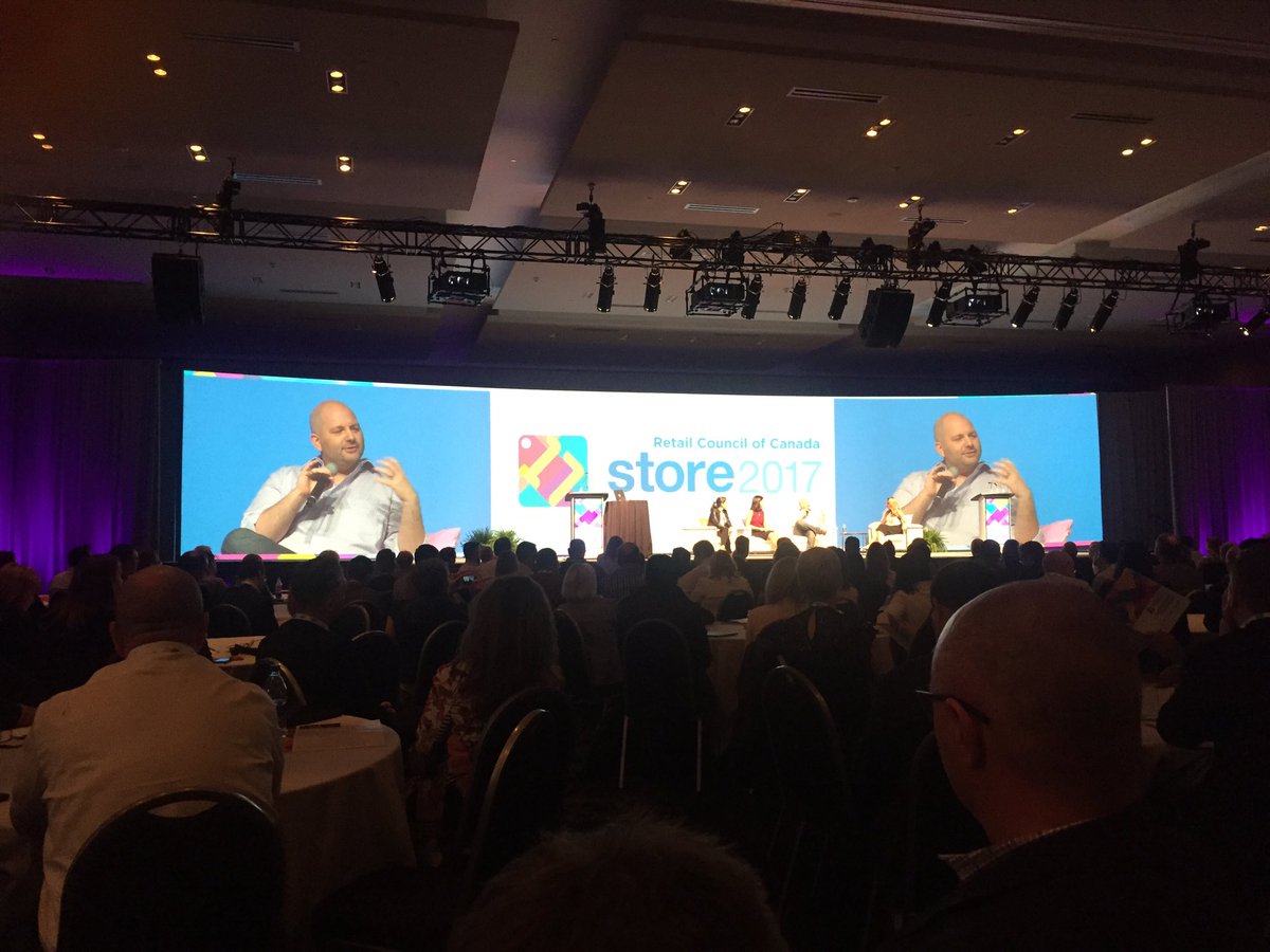 Lo_18's tweet photo. Panel on retail disruption and where it's going next with @WayfairCanada @Casper @MicheleRomanow &amp; HUBBA #STORE2017 https://t.co/k0Ii6A7mrz