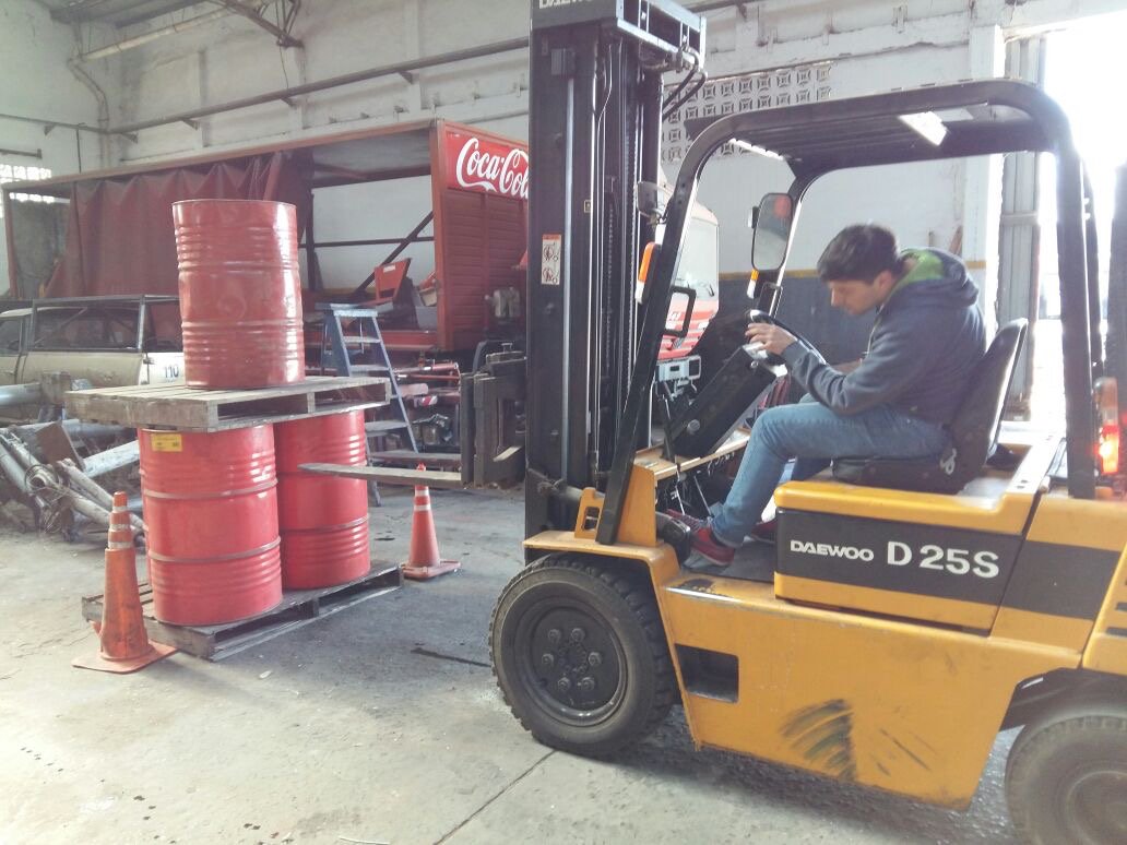 #Curso de #autoelevadores, cumpliendo la Resol. SRT 960/15. Brindado en nuestro centro de capacitación, para la empresa #CervezaPatagonia.