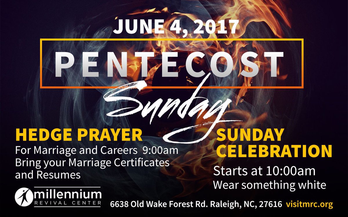 VisitKEM's tweet photo. Join us at MRC for our Pentecost celebration service at 10am and our 4pm Revival Fire service.ย ย #visitmrc #PentecostService #RevivalFire https://t.co/Up9dVuIwoE