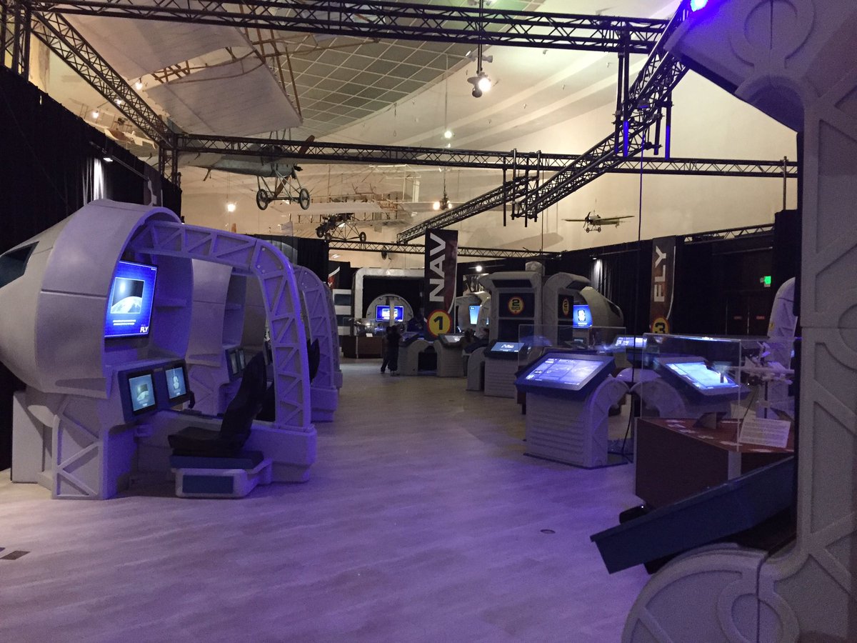 mjsheelen's tweet photo. "Be The Astronaut" exhibit @SDASM is the coolest thing ever! My 1st graders are loving it as part of our space project! #HTeCV #pbl @NASA https://t.co/UMdyyPJ7HI