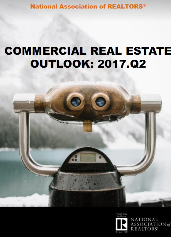 NAR_Research's tweet image. View the latest Commercial Real Estate Outlook which offers overall projections for 4 major commercial sectors. bit.ly/2rgS1lz #CRE