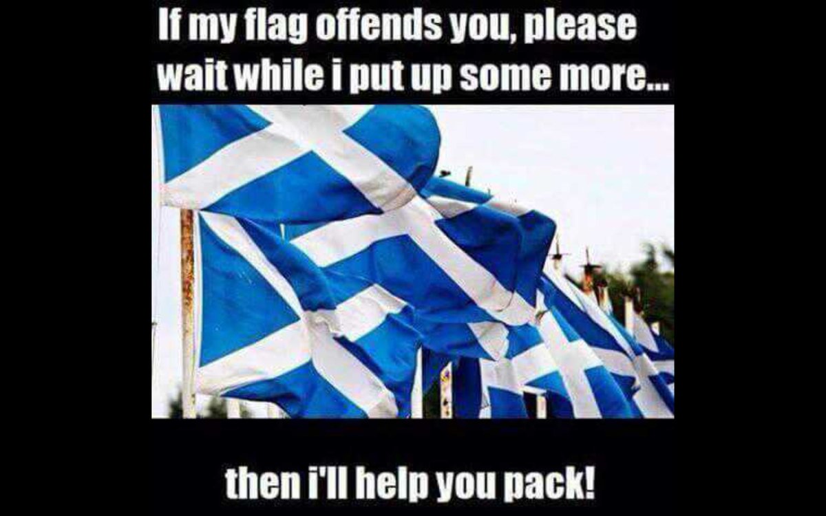 STARBRIGHT164's tweet photo. Sling yer hooks @JamesKellyLab @Gedk pair of #bigots #separatist Ireland #unionist Scotland. #NeedhelpPacking ✋ https://t.co/cxndr4ETdb