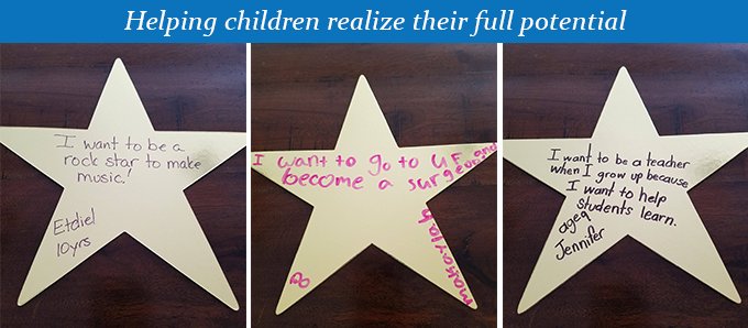 CHSCFL's tweet photo. @HelpFLKids @CHSCFL We're helping kids in Fla take steps to #RealizeFullPotential Our kids have big dreams Nothing is impossible #DreamBig https://t.co/2eIUxYxQ9l