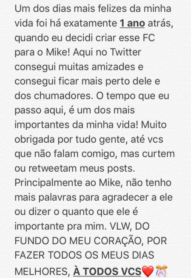 Mikhael_fc's tweet photo. NÃO CONSEGUI ENVIAR ESSE TEXTO ONTEM, por causa das chuvas e talz. Mas tá aí, chorei horrores ❤ Feliz 1 ano de FC, pra mim 🙂🎊💚 https://t.co/8IdX4gYO3E