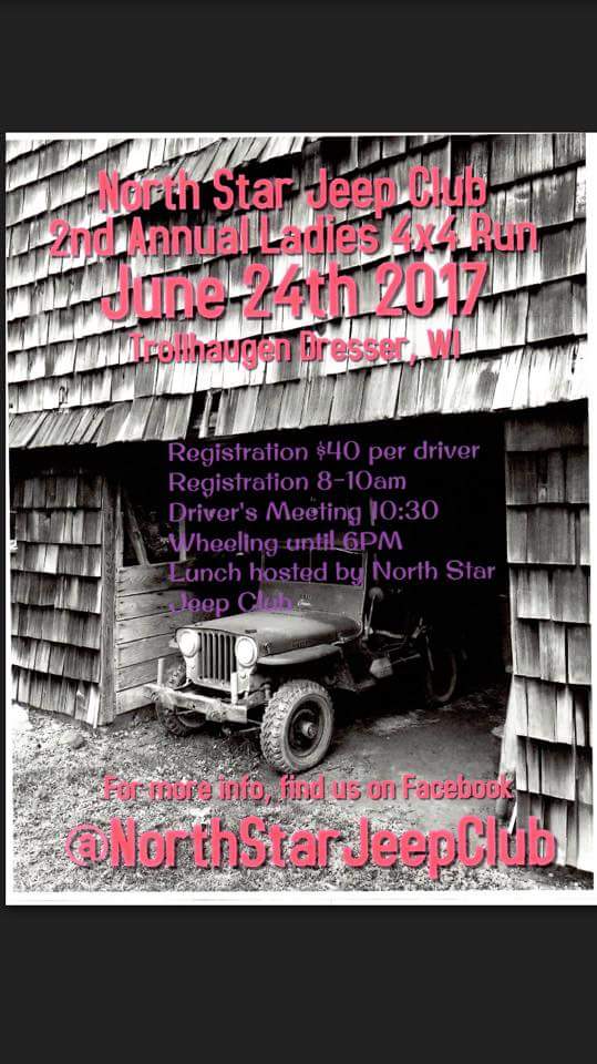 mn4wda's tweet photo. Check out the Ladies Only Run. https://t.co/MpMDR2fOgi @THEJeepMafia  @NSJC1 @citypages https://t.co/lQZZ3HSbBs
