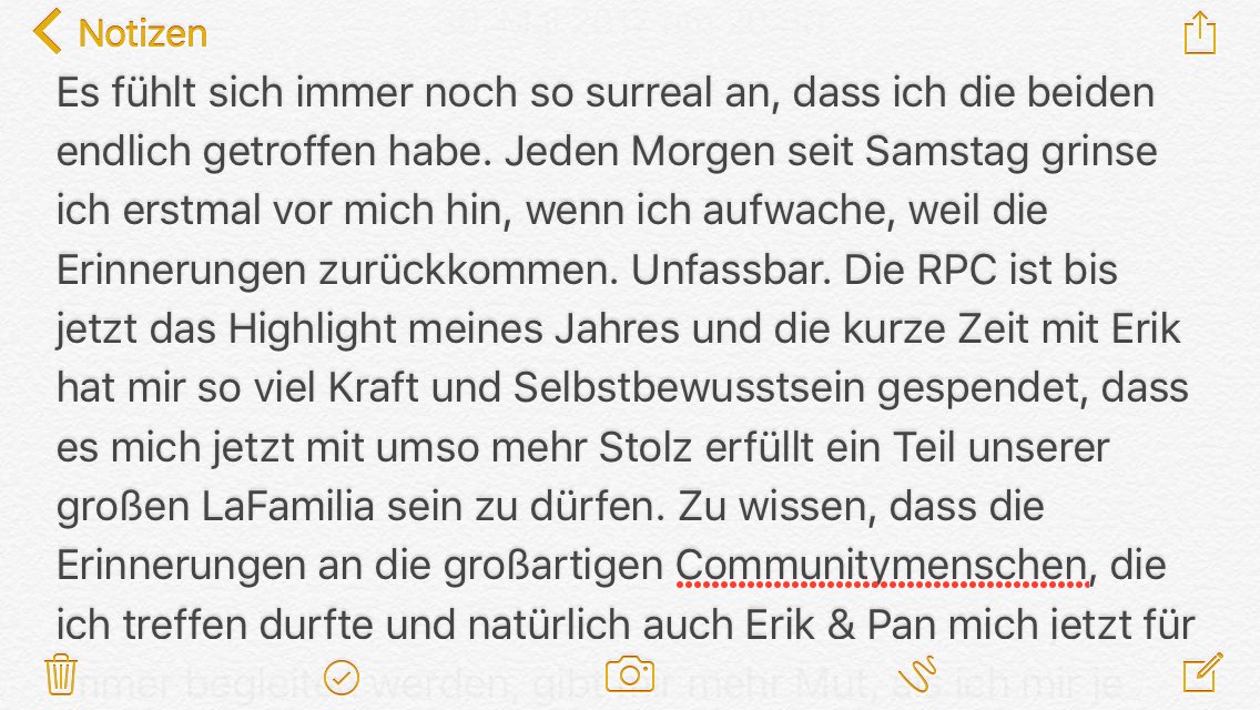 knaten's tweet photo. Nach gefühlt 300 Jahren auch von mir eine etwas geordnetere Zusammenfassung der #RPC17 und ein kleiner Liebesbrief an unsere #lafamilia :) https://t.co/miK2HQaBQO
