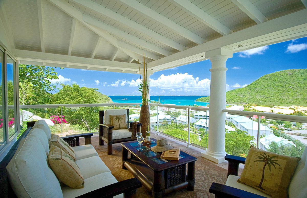 SXMSIR's tweet photo. Villa Del Mar has the perfect little happy hour spot over looking Anse Marcel. 🍹🍸 #sxm #stmartin #ansemarcel  #villa  #sothebysrealty https://t.co/iSMuu5okgr