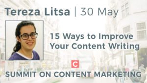summitoncontent's tweet image. Hear @TerezaLitsa (@HubbubNet) discuss ways to improve your #ContentWriting at the #summitoncontent #contentmarketing #socialmedia