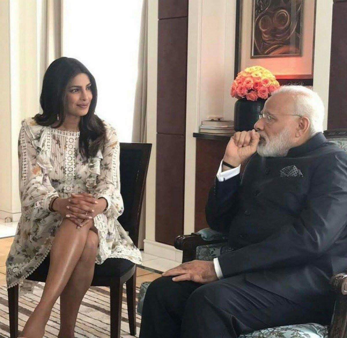 HumorMinistry's tweet photo. Priyanka Chopra and Narendra Modi both are great actors. https://t.co/vXsKyExbgx