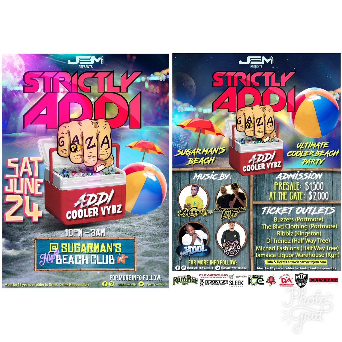StrictlyQueenG's tweet photo. Ultimate cooler beach party! #StrictlyAddi #AddiCoolerVybz #GazaParty https://t.co/X4Oo43Qmxd