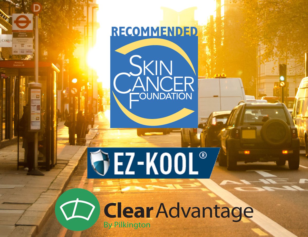 PilkClearAdv's tweet photo. EZKOOL windshields block 3x more UV rays. Learn more about protecting your skin at https://t.co/Hd2vjwo0Mh #MostCommonCancer #MoreThanGlass https://t.co/xwM7dAkaWT