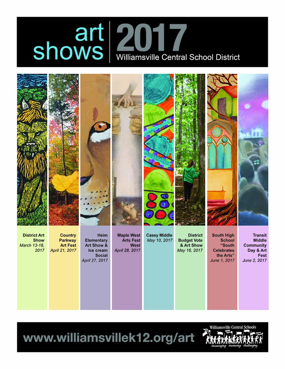 WCSD_K12's tweet photo. Upcoming art shows: @WillSouthHS "South Celebrates the Arts" is June 1 and #TransitMiddle Community Day and Art Fest is June 2. @WCSD_Arts https://t.co/TBtbO0dQMN