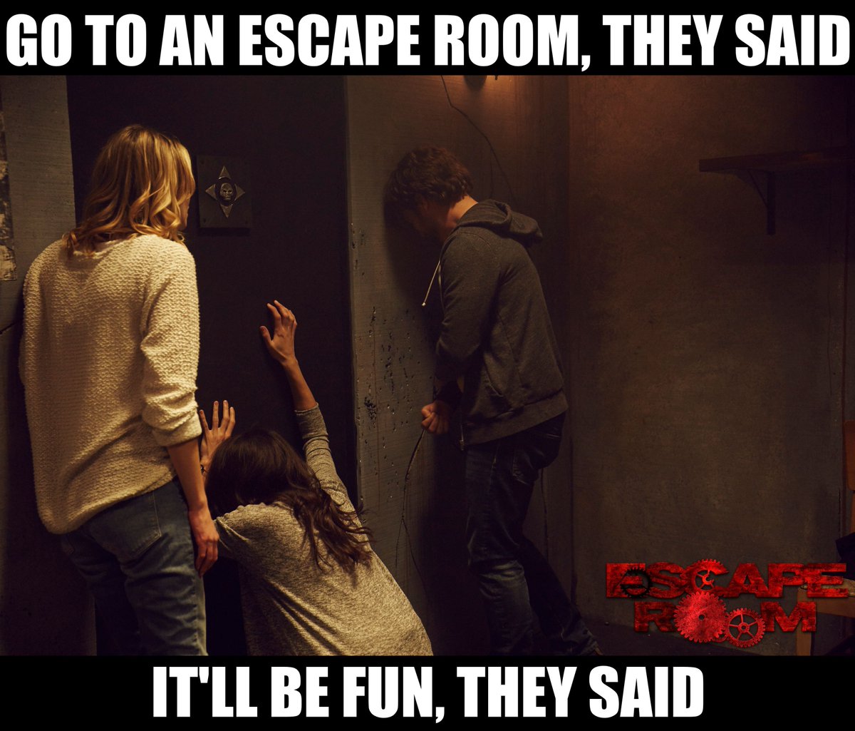 This double date just became a survival game. Who will make it out alive?
#EscapeRoommovie in theaters August 2017.

#horrorfilm #escaperoom