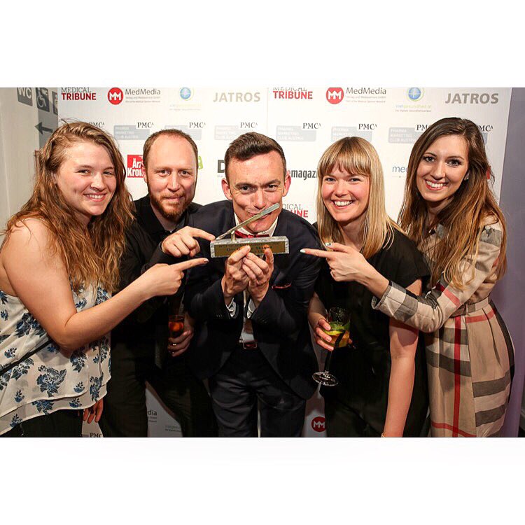 TheGentleTwit's tweet photo. Winners💊🏅#pharma #awards #advertising #multichannel #prize https://t.co/W1XegBPXnq
