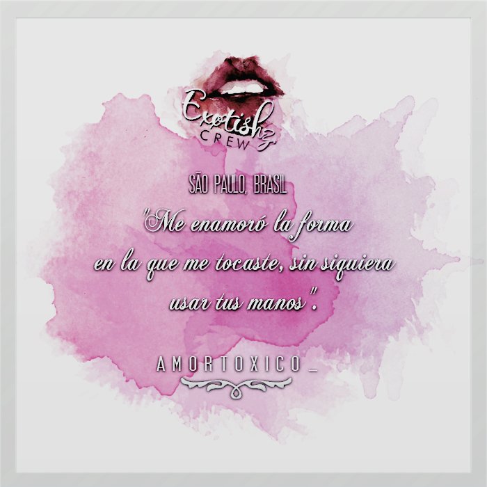 ㅤ
ㅤ  — ❝Exótica.