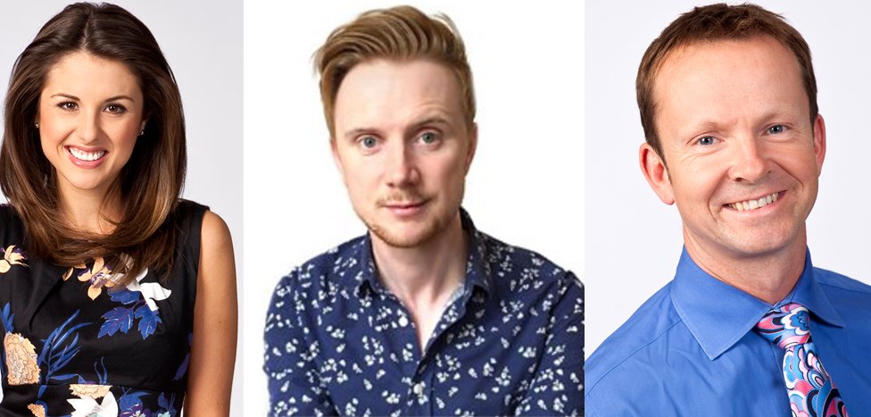 BBCLookNorth's tweet photo. Paul, Owain and Keeley among Britain's favourite weather presenters: https://t.co/ddMybokE1F https://t.co/L74qZXXJor