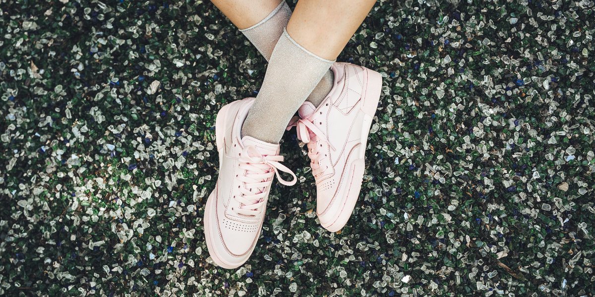 reebok club c 85 elm porcelain pink