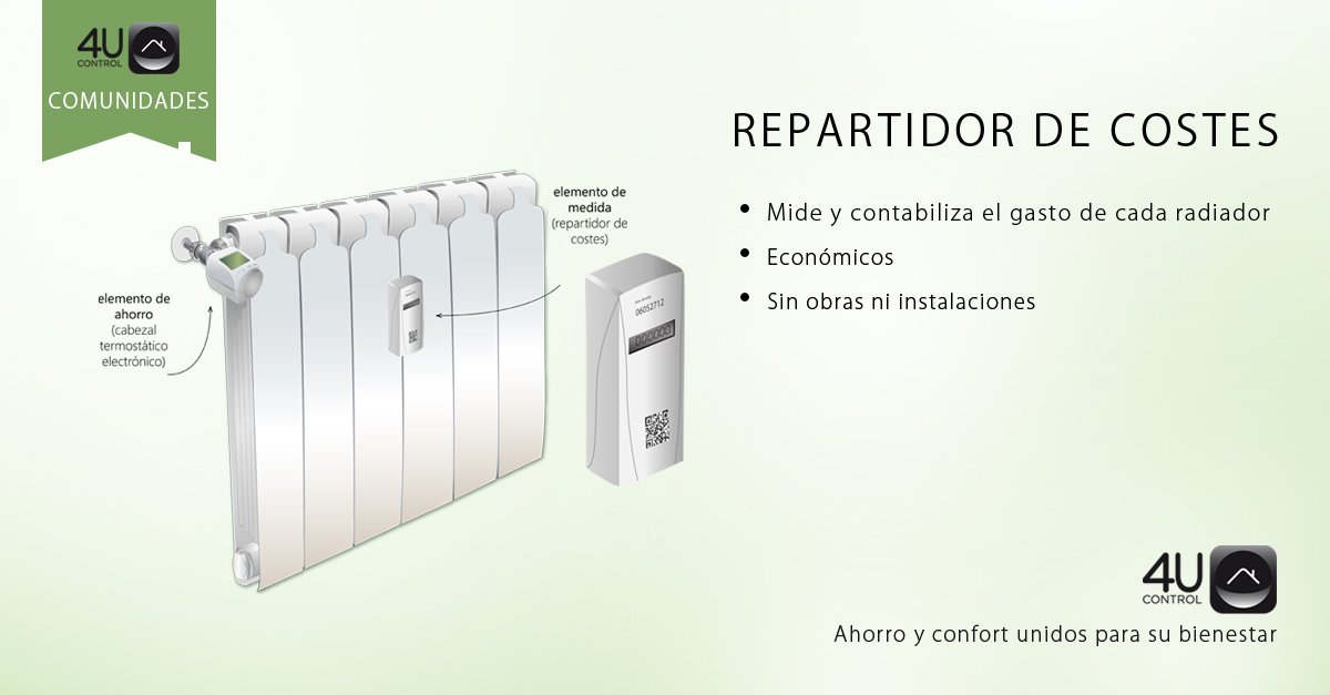 4uControl's tweet photo. Cada radiador con su #Repartidor de costes y ahorra más de un 35% en calefacción en el próximo invierno. https://t.co/KF2qV3YswY