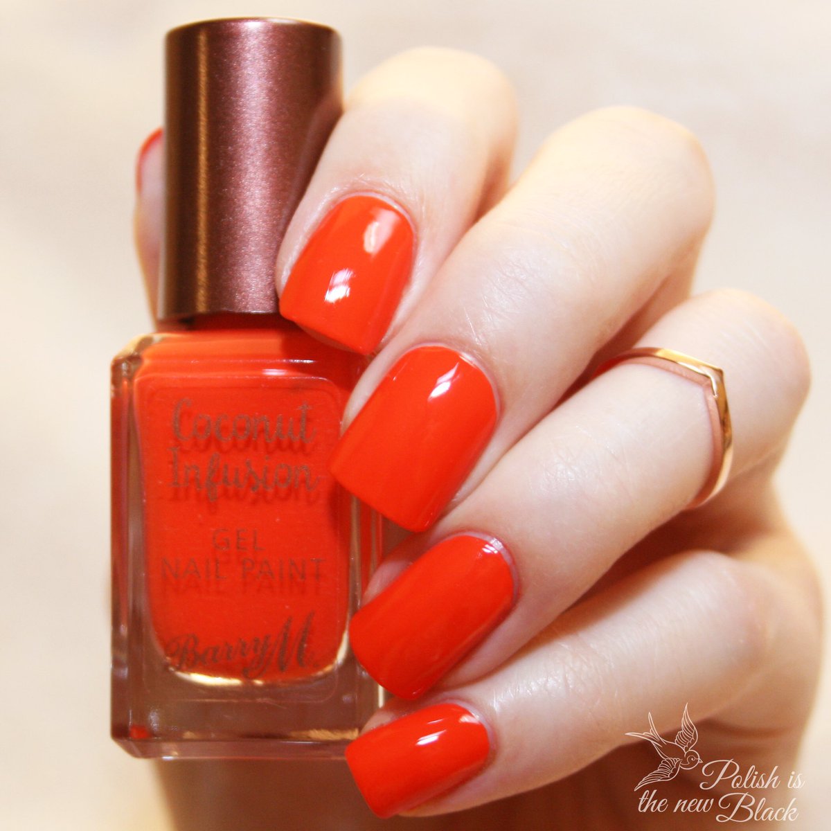 The gorgeous Flip Flop by <a href="/BarryMCosmetics/">Barry M Cosmetics</a> from the new Coconut Infusion range 💕Swatches of the full range bit.ly/2qsiPlv #notd