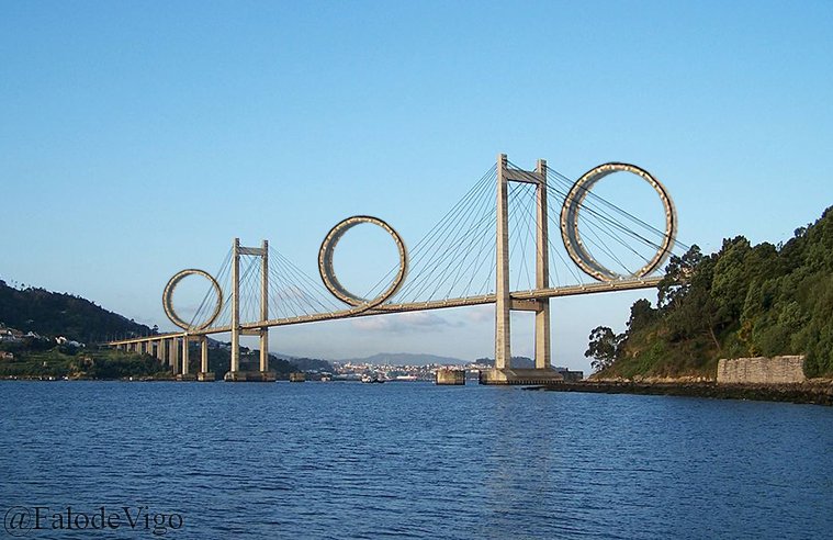 Falodevigo's tweet photo. Primeras imágenes del nuevo Puente de Rande tras las obras de ampliación. 

#Vigo #Rande #Loopings https://t.co/JKiyaBomK1