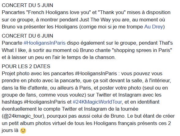 MilOO19130's tweet photo. Qd les projets pour Paris les 5 &amp; 6 JUIN sont décidés ! #24KMagicWorldTour A FAIRE TOURNER #HooligansFamily #HooligansInParis https://t.co/bk4OSDmzgS