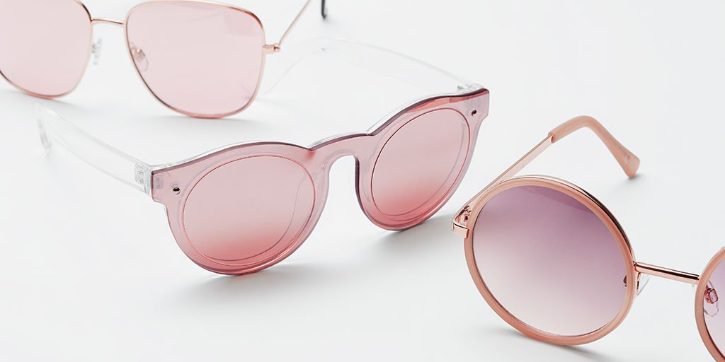 dusty pink sunglasses