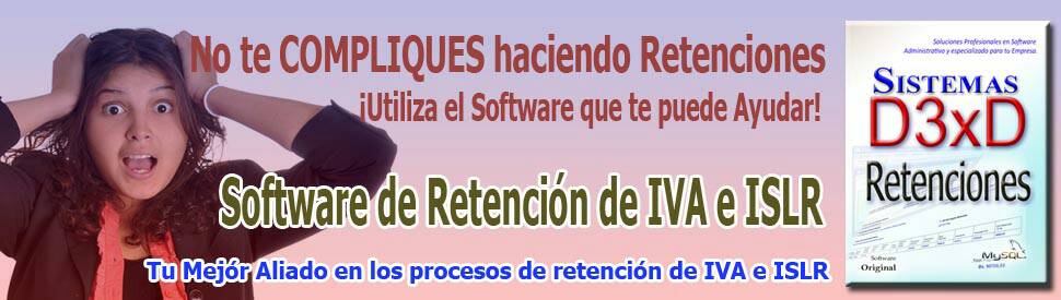 TelscomVen's tweet photo. Sistema D3xD  tu mejor aliado en los procesos de retención de IVA!!! @sistemasd3xd https://t.co/5axrLmqSCL