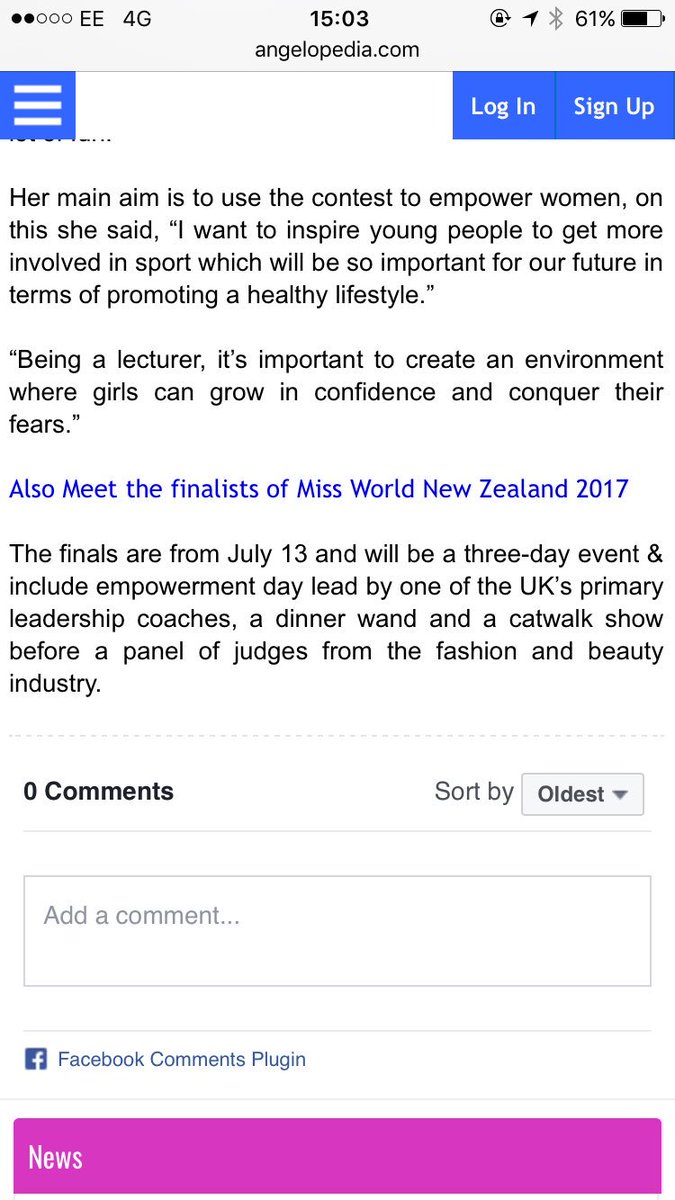 Sarah_Gething's tweet photo. Thanks to @AngelopediaNews for this cover article following my journey into Miss Universe ❤️ https://t.co/VgqgNCP630