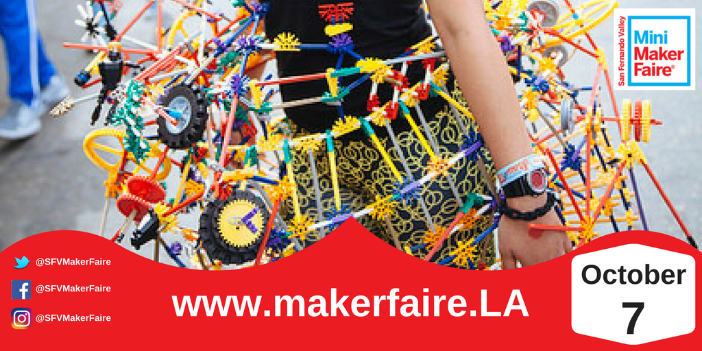 Interested in robotics? Art? Fashion? (And more!) Submit your creative project to the #SFVMakerFaire!

sanfernandovalley.makerfaire.com/contact/initia…