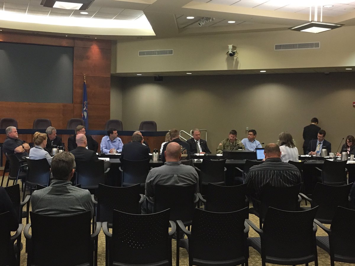 FMDiversion's tweet photo. Major Gen. Jackson addresses the #fmdiversion board of authority. #federalproject #P3 #floodprotection https://t.co/ThHCaqQ7aR