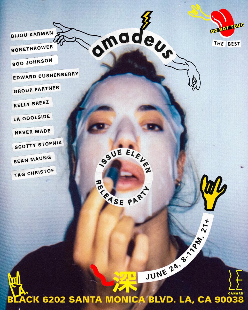 LAQoolside's tweet photo. Mark your calendars! We're featured in the next issue of Amadeus Magazine and the release party is gonna be funX10! See ya'll there! https://t.co/i7EOru9nDC