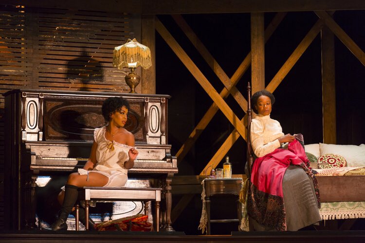 jessiefdukes's tweet photo. ONE WEEK LEFT TO SEE #INTIMATEAPPAREL #INTIMATEAPPARELPLAY @mccarter  by #Lynnnottage director: #JadeKingCarroll #actorslife #productionpic https://t.co/DxXqICcBNF