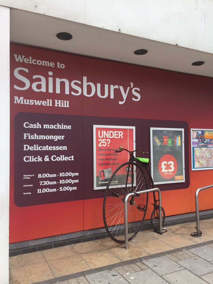 snowdropbooks's tweet photo. Gosh I miss North London.... only in Muswell Hill #sainsburys https://t.co/PE74o7UuqK