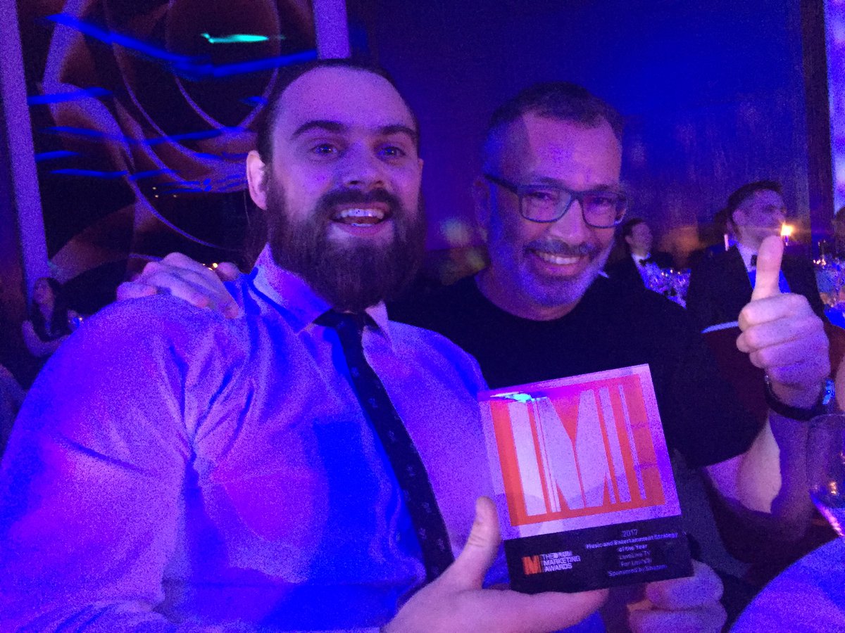 wearelovelive's tweet photo. WE ONLY WENT AND BLOODY WON! Music and entertainment strategy of the year, thank you @Skepta @Levis_UK @OMD_UK 🙏 https://t.co/MAIygB8fZ7