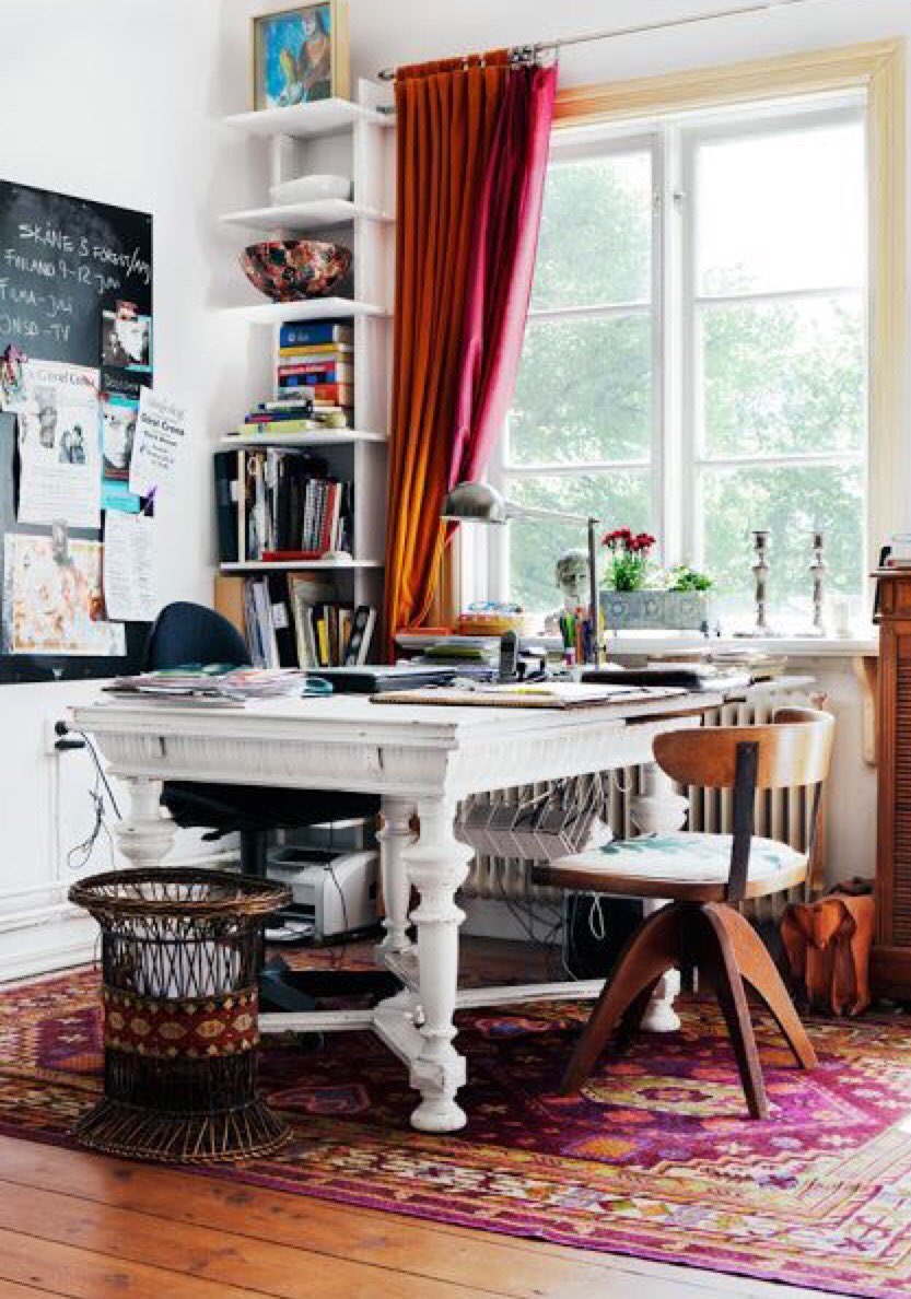 lovebalstyle's tweet photo. Office Inspo ⭐️ Good Energy ✨ #bohemian #boho #eclectic #bohemiandecor #repurposed #colors #chalkboard #vintage #love #goodibes #Pinterest https://t.co/lTkHqkQ7xW