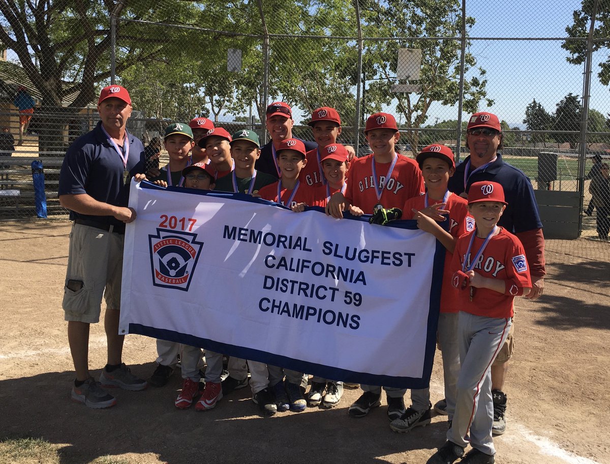 gilroyll's tweet image. District 59 Slugfest championship Boys Majors