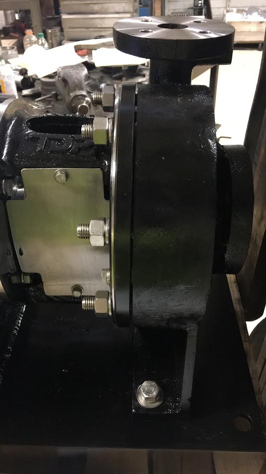 Here are some pictures of the 8" Tesla Disk™ close coupled pump that left today to go to it's final destination in a plants' brine unit.