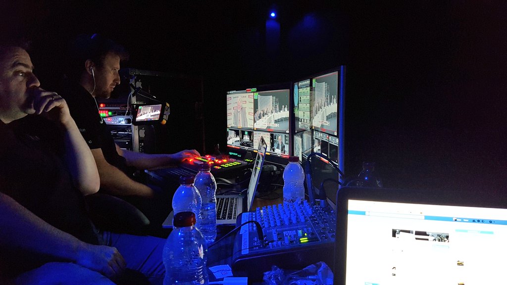 RyanMcAleerbiz's tweet photo. Mightily impressed with the team at @MacAV_NI. First class production of tonight's debate. Brought engagement to new levels. #WTY17 https://t.co/1z1w0yHIb1