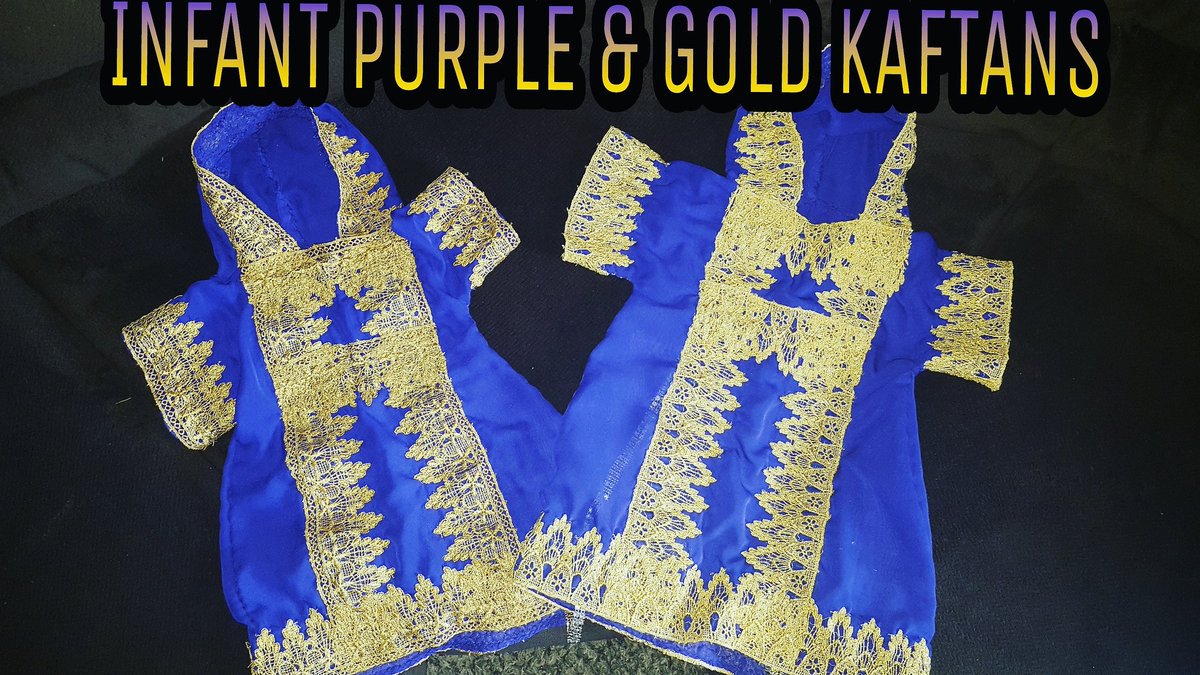 Modestycrochet's tweet photo. INFANT PURPLE &amp; GOLD INFANT KAFTANS NOW AVAILABLE FOR ORDER FOR MORE INFO. EMAIL US AT: MODESTYCROCHETFASHION@GMAIL.COM VISIT OUR FACEBOOK ! https://t.co/w34QDsbH1V