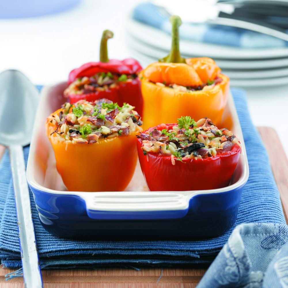 Able to be made gluten free, these perfect pesto capsicums are a great way to dress up veges for the kids ow.ly/gqcP30c2Wsi