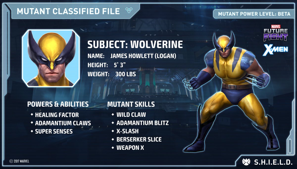 Wolverine, A.K.A. Logan, has super human healing abilities, rendering him practically unkillable,  and a bucket full of attitude to boot.