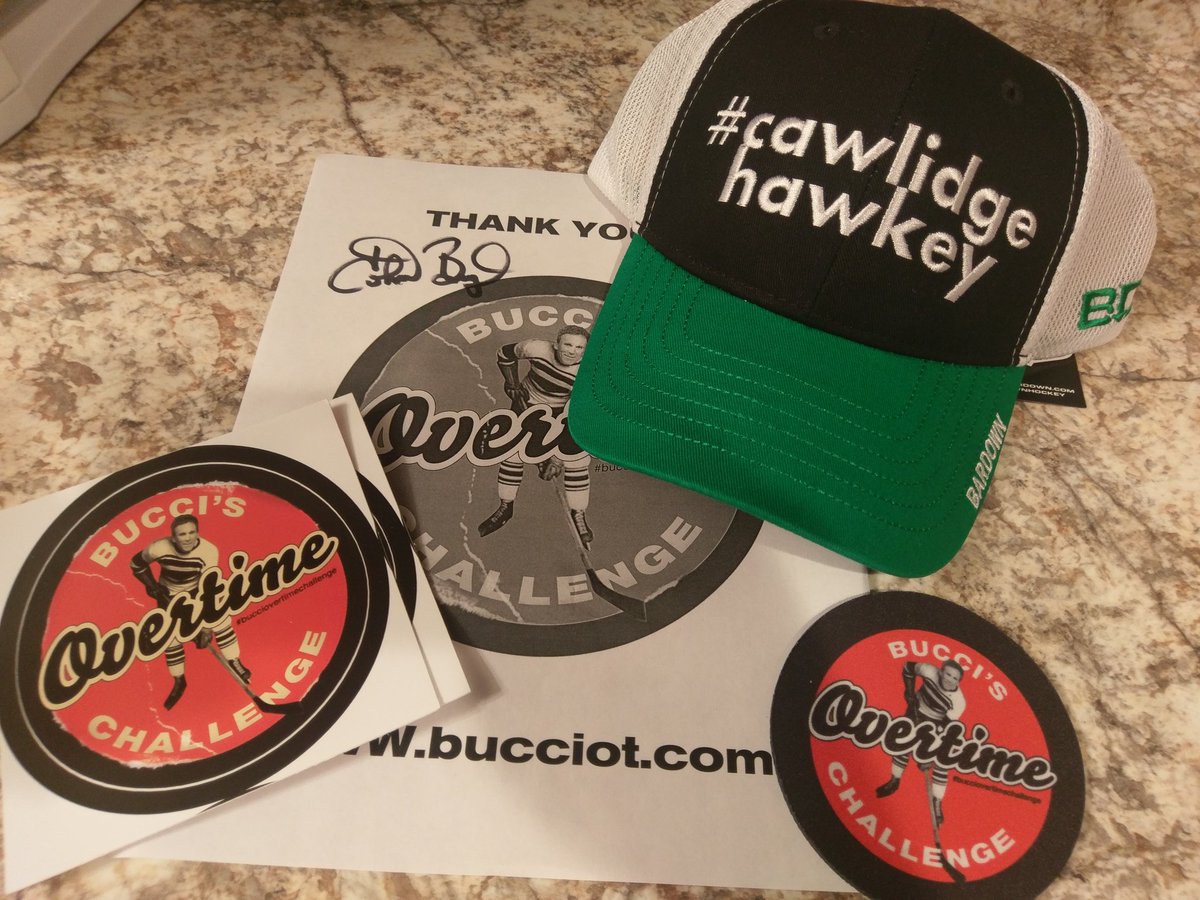 Sjmeske's tweet photo. I didn't win #bucciovertimechallenge this season, but @Buccigross does great things for the game, so I ponied up. #ClubHawkey Thx Bucci. https://t.co/jnXZ1soA9X