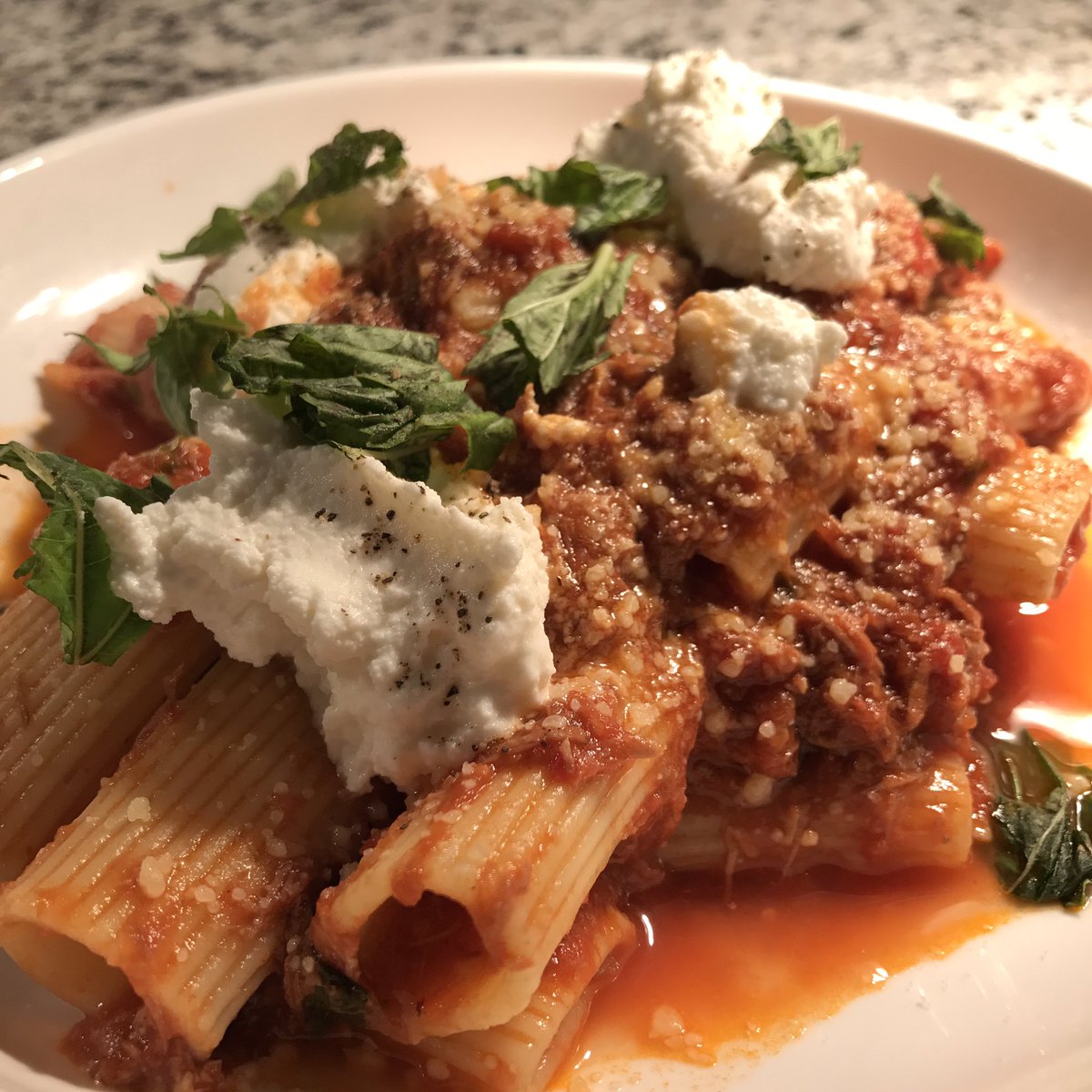 cotton_rye's tweet photo. Rigatoni Bolognese @sugo_rossa @eatitandlikeit  @VisitSavannah https://t.co/brsxTwj0Bt