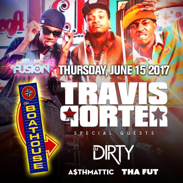 🚨 Travis Porter @ Boathouse June 15th 🚨

🌴 #MyrtleBeach / #SeniorWeek 2017 🌴 

🔑 Text "Porter" to 319.473.0885 for tickets &amp; more details 🔑