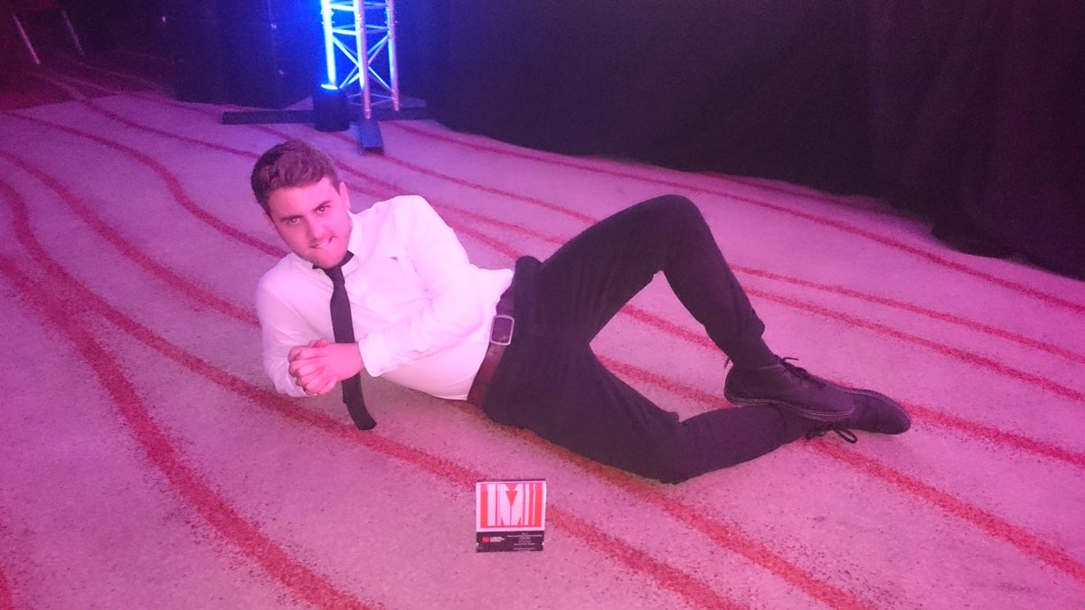 wearelovelive's tweet photo. Did we mention we won a #drummarketing award? Here's our resident chilled out entertainer @joshconnolly doing a @rickygervais #synergy https://t.co/ncMzInWrdu