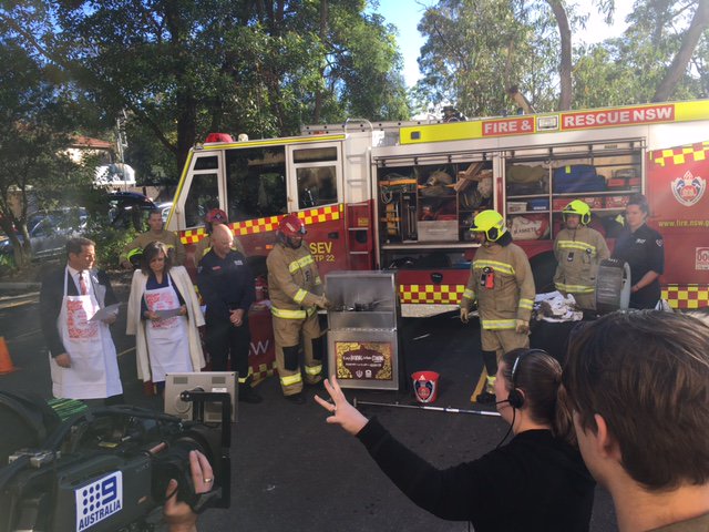 FRNSW's tweet photo. #FRNSW giving winter fire safety tips on Ch 9 @TODAYshow. Approx 50% of home fires start in the kitchen. Remember to #KeepLookingWhenCooking https://t.co/AC7sdHGvog