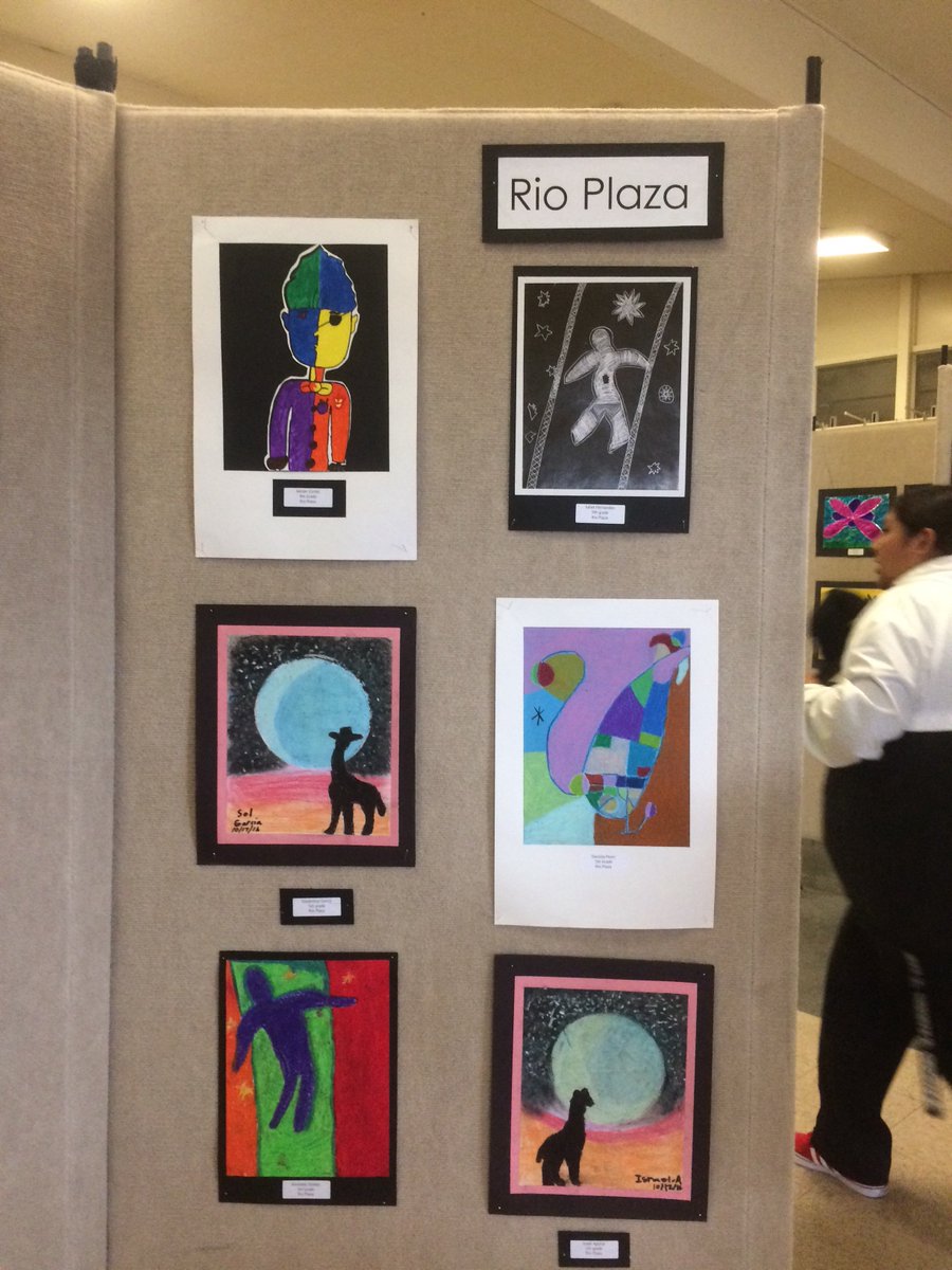 LauraHendrixArt's tweet photo. My students creations on exhibit during Rio District Art Show!!!! https://t.co/oKRekuC2om